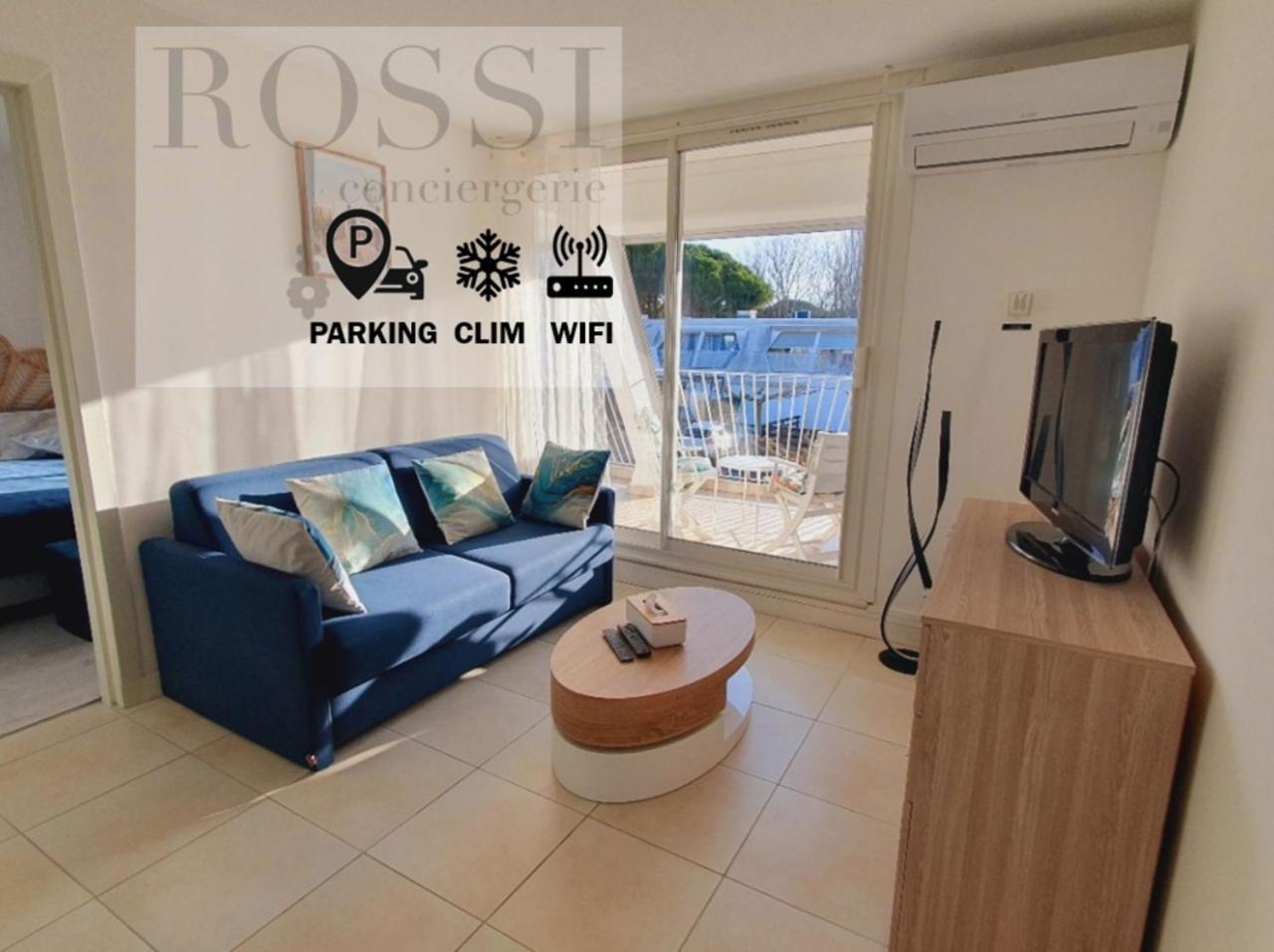 T2 West City Parking Clim Wifi 4Pers - Rossiconciergerie - Linge Inclus La Grande-Motte Eksteriør bilde